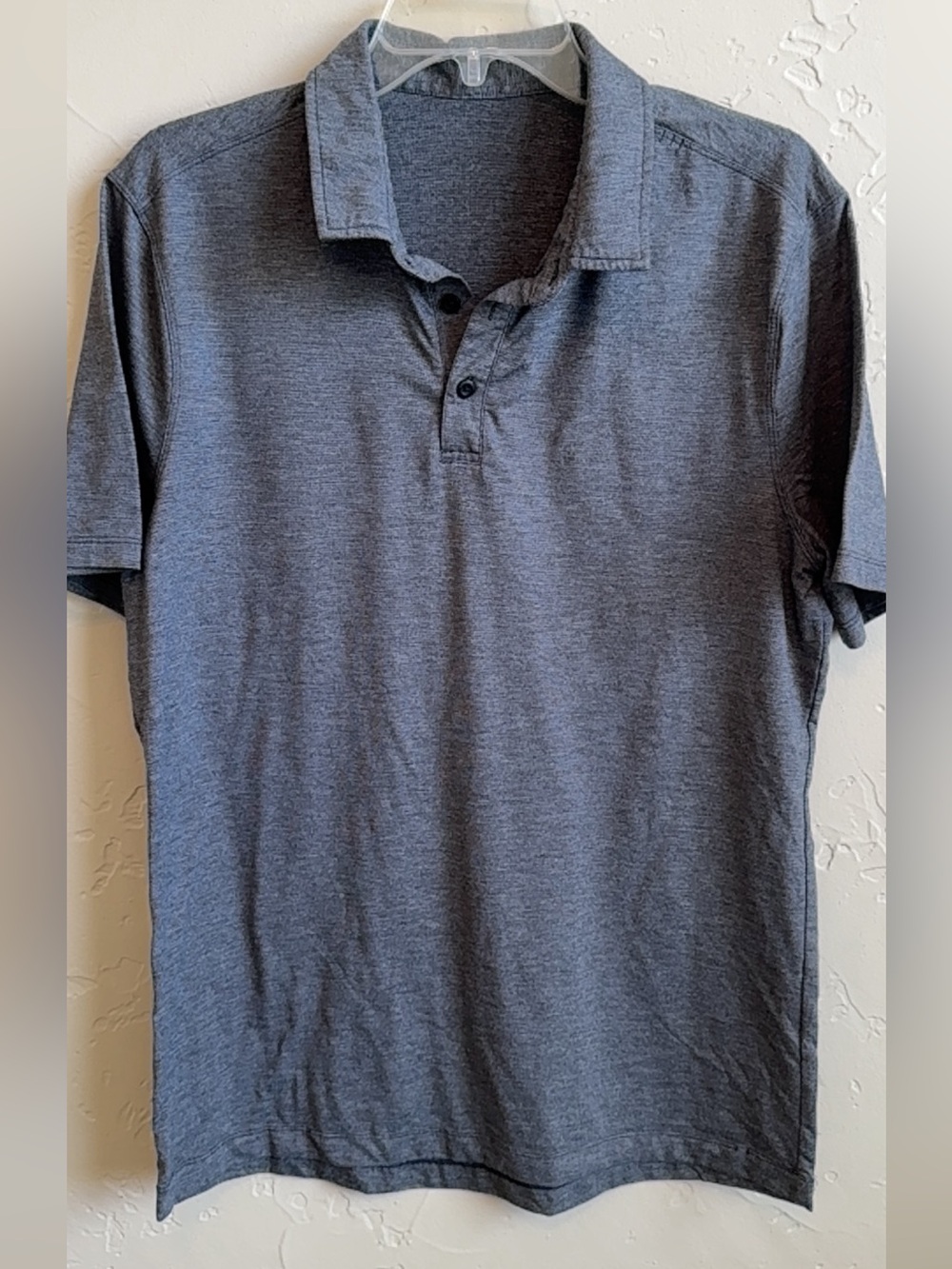 lululemon athletica Men's Heather Slate Gray Polo